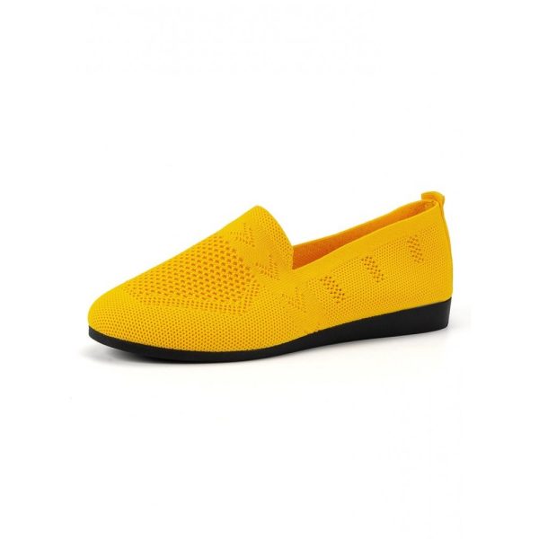 Women's Breathable Mesh Fabric Flat Shoes - Image 47