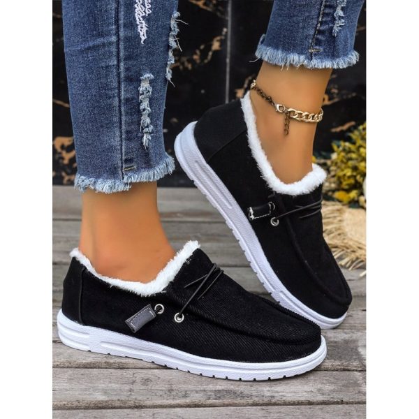 Casual Plain Lace-Up Flat Heel Loafers - Image 3
