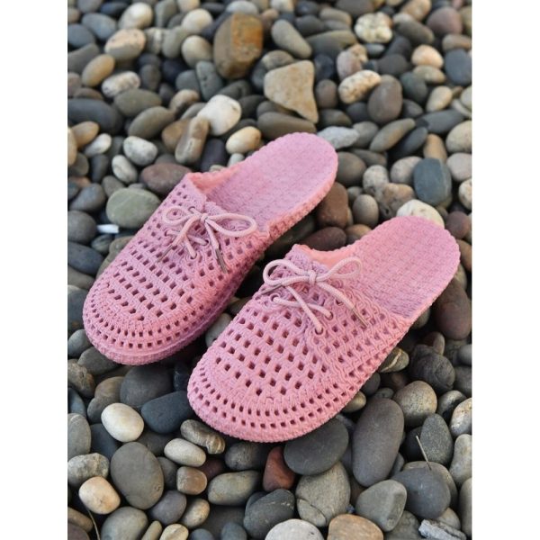 Women Lace Up Hollow Out Waterproof Beach Mules - Image 20