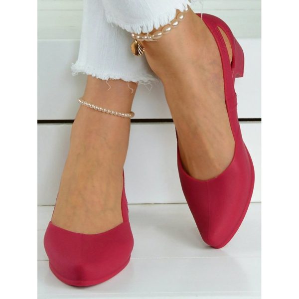 Waterproof Hollow Out Block Heel Beach Shoes - Image 17