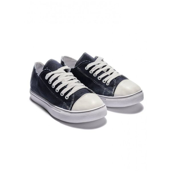 Women Breathable Flat Heel Canvas Lace-Up Shallow Shoes Casual EVA Canvas Shoes - Image 17