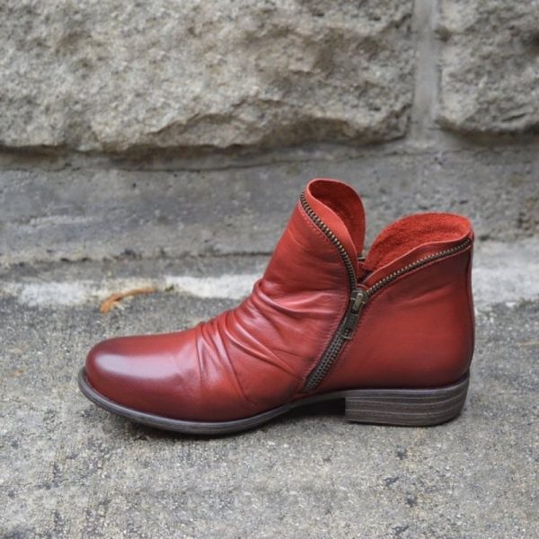 Casual Fashion Low Heel Winter Boots - Image 2