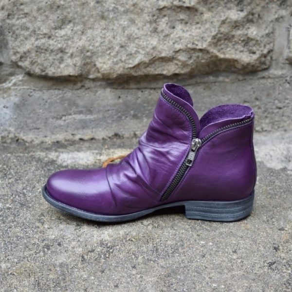 Casual Fashion Low Heel Winter Boots - Image 11