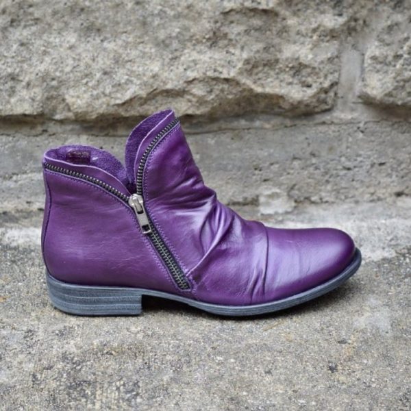 Casual Fashion Low Heel Winter Boots - Image 12
