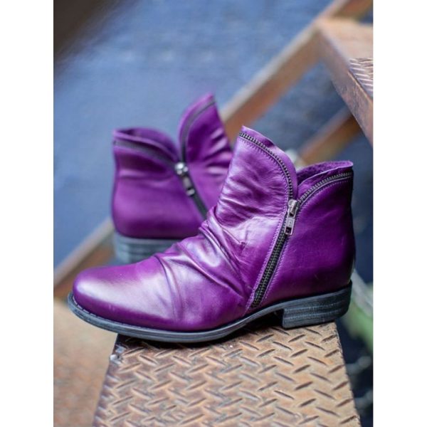 Casual Fashion Low Heel Winter Boots - Image 23