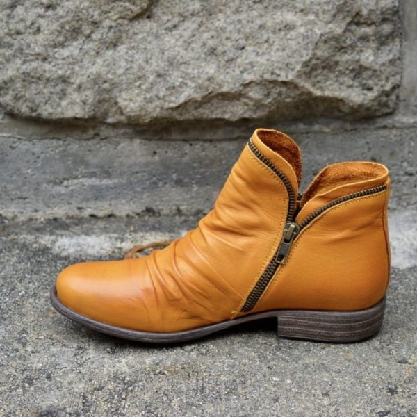 Casual Fashion Low Heel Winter Boots - Image 5